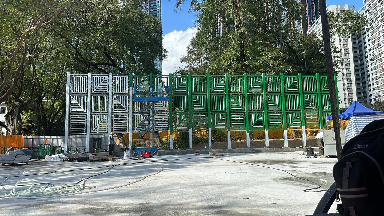 工程合約 : ASD CONTRACT NO.:TC K972 紅梅谷遊樂場擋波鐵架加工以及安裝